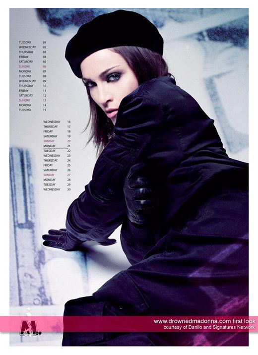 Madonna 2009 Calender