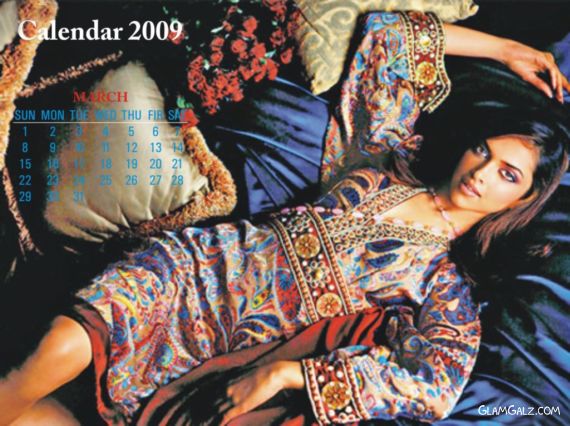 Click to Enlarge - Deepika Padukone Unofficial 2009 Calender