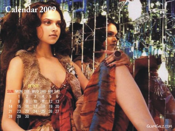 Click to Enlarge - Deepika Padukone Unofficial 2009 Calender