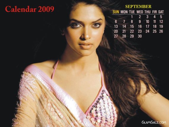 Click to Enlarge - Deepika Padukone Unofficial 2009 Calender
