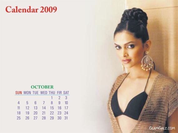 Click to Enlarge - Deepika Padukone Unofficial 2009 Calender