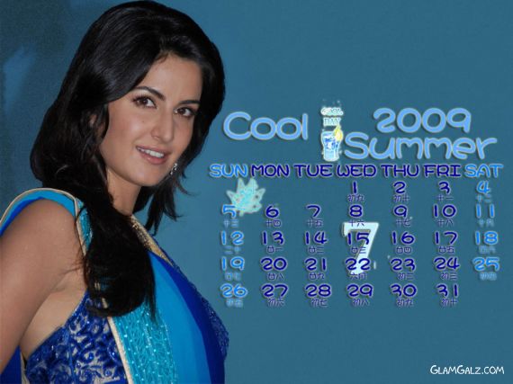 Click to Enlarge - Katrina Kaif Calendar 2009