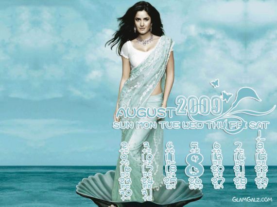 Click to Enlarge - Katrina Kaif Calendar 2009